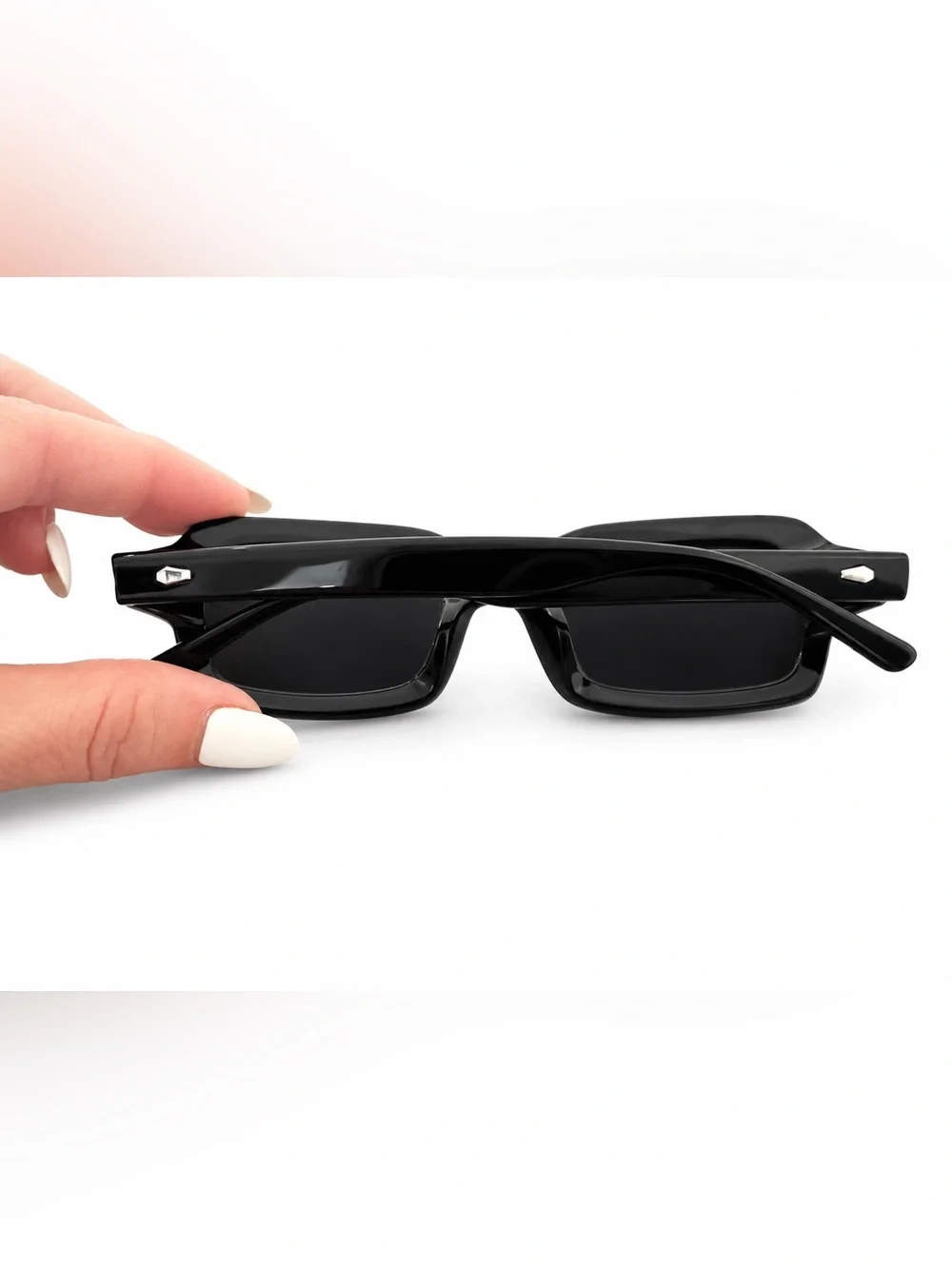 Crap Eyewear Black Rectangular Sunglasses